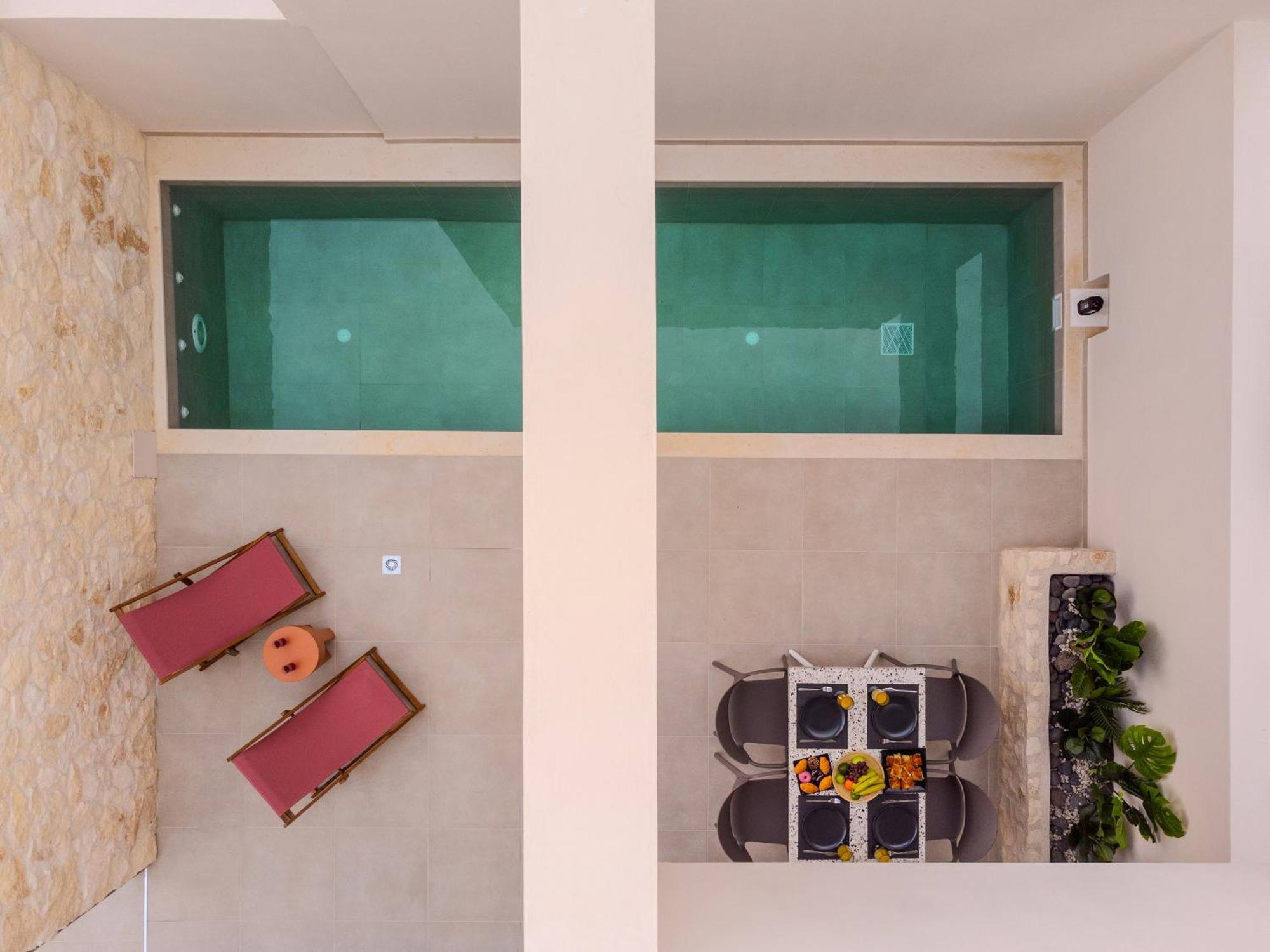 Sugarwhite Suites With Private Not Heated Pool Emporio  エクステリア 写真